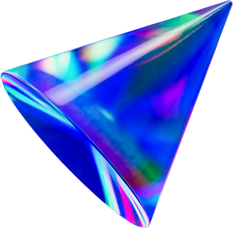 3D Holographic Glass Cone 